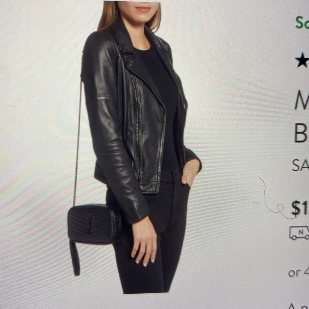 Ysl Mini Lou Pebbled Leather Camera Bag Gem